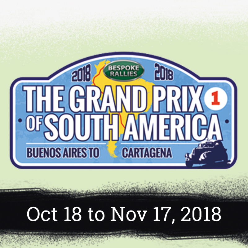 Bespoke Rallies - The Grand Prix of South America Rally 2018, Worldwide Classic Car Rally & Touring Events