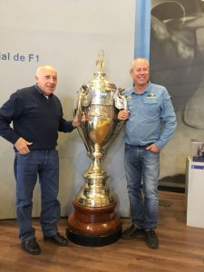 John meets Oscar Fangio, son of THE World Champion Fangio at The Fangio Museum, Argentina